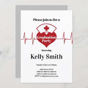 Nursing Graduation Party Invitation