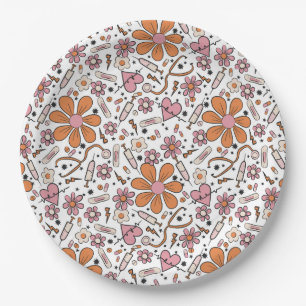 Nursing Graduation Party Plates, Healthcare Plates