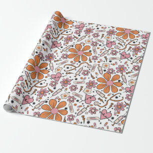 Nursing Graduation Party Wrapping Paper Healthcare