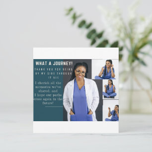 Nursing Graduation Thank You Card Template Photo