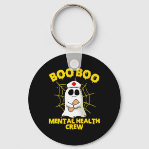 Nursing Halloween Costume Mental Health Nurse Boo Key Ring