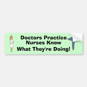 Nursing Humour Bumper Sticker