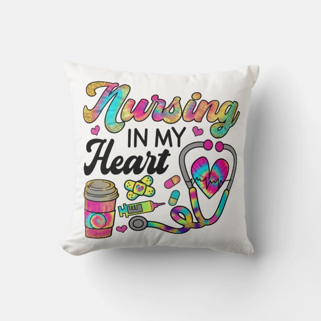 Nursing In My Heart Cushion (Front)