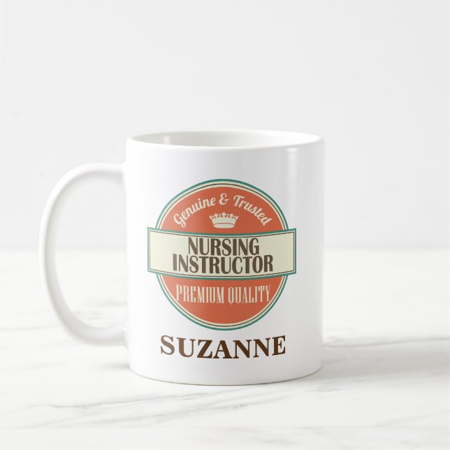 Nursing Instructor Personalised Office Mug Gift (Left)