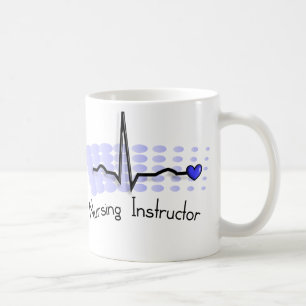 Nursing Instructor QRS Blue Coffee Mug