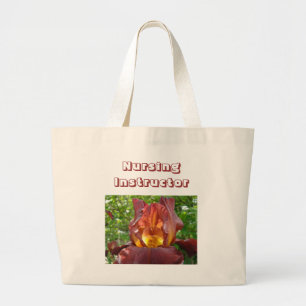 Nursing Instructor tote bags Iris Flowers Teacher