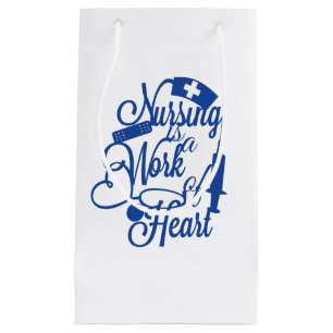 Nursing is a work of heart gift bag