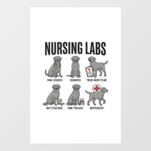 Nursing Labs Dog Medical Pun Vector Shirt Design_1