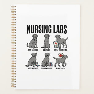 Nursing Labs Dog Medical Pun Vector Shirt Design_1 Planner