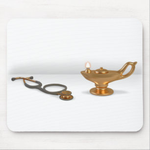 Nursing Lamp And Stethoscope Mouse Pad