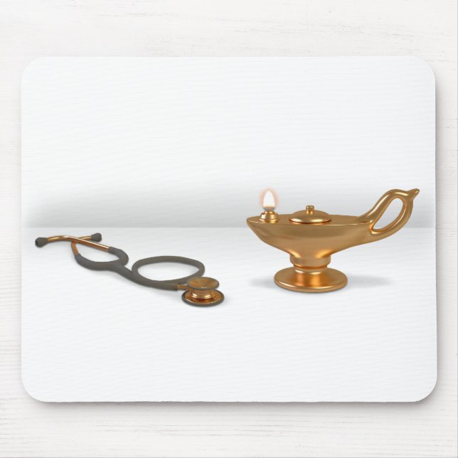 Nursing Lamp And Stethoscope Mouse Pad (Front)