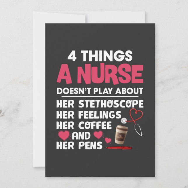 Nursing Life | 4 Things About Nurse Invitation (Front)
