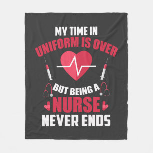 Nursing Life   Being A Nurse Fleece Blanket