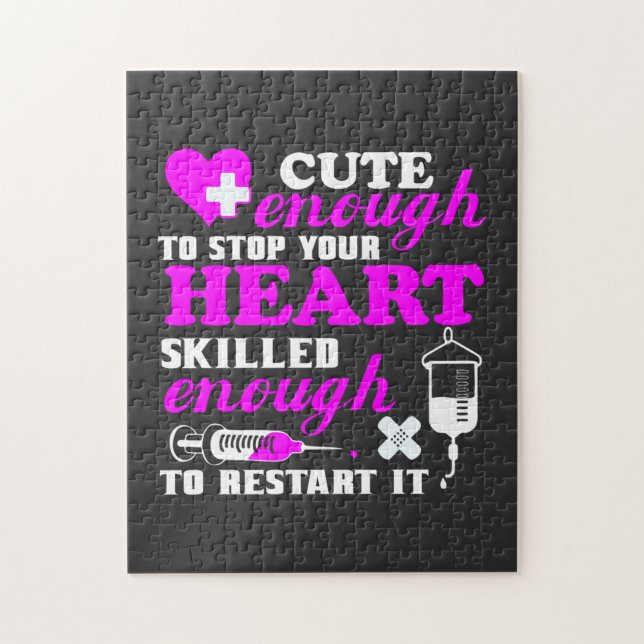 Nursing Life | Cute Enough Nurse Jigsaw Puzzle (Vertical)