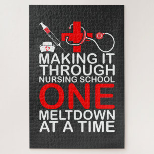 Nursing Life Making It Through Nursing School Jigsaw Puzzle