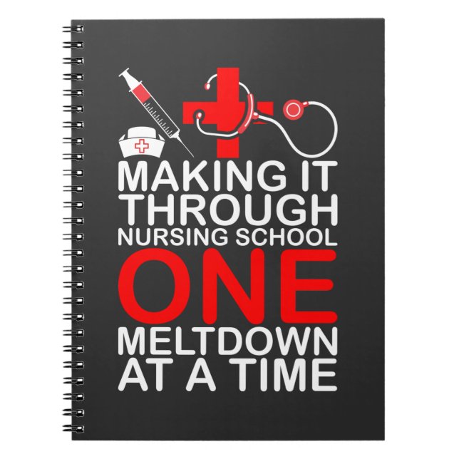 Nursing Life | Making It Through Nursing School Notebook (Front)