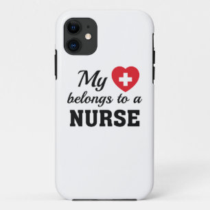 Nursing Life My Heart Belongs Nurse iPhone 11 Case