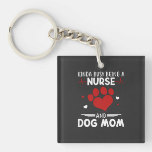 Nursing Life   Nurse And Dog Mum Key Ring