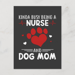 Nursing Life Nurse And Dog Mum Postcard