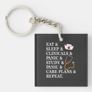 Nursing Life Nurse Eat Sleep Nursing Life Key Ring