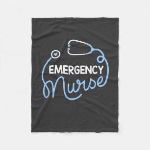 Nursing Life   Nurse Emergency Department Nursing Fleece Blanket