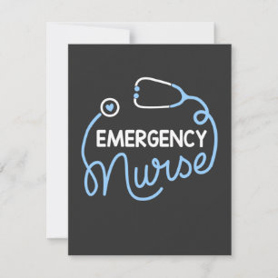 Nursing Life   Nurse Emergency Department Nursing Thank You Card