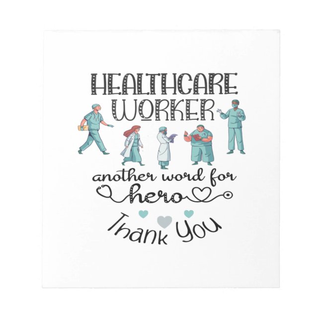 Nursing Life | Nurse Healthcare Worker Notepad (Front)