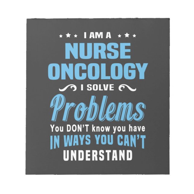 Nursing Life | Nurse Oncology Notepad (Front)
