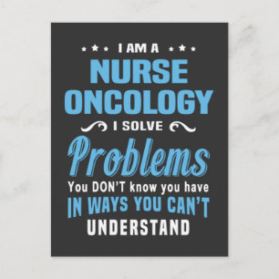 Nursing Life Nurse Oncology Postcard