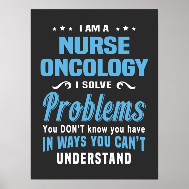 Nursing Life | Nurse Oncology Poster (Front)