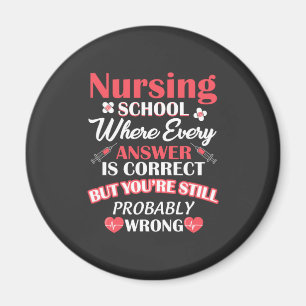 Nursing Life Nursing School Student Magnet