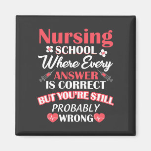 Nursing Life Nursing School Student Magnet