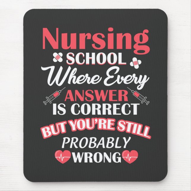 Nursing Life | Nursing School Student Mouse Pad (Front)