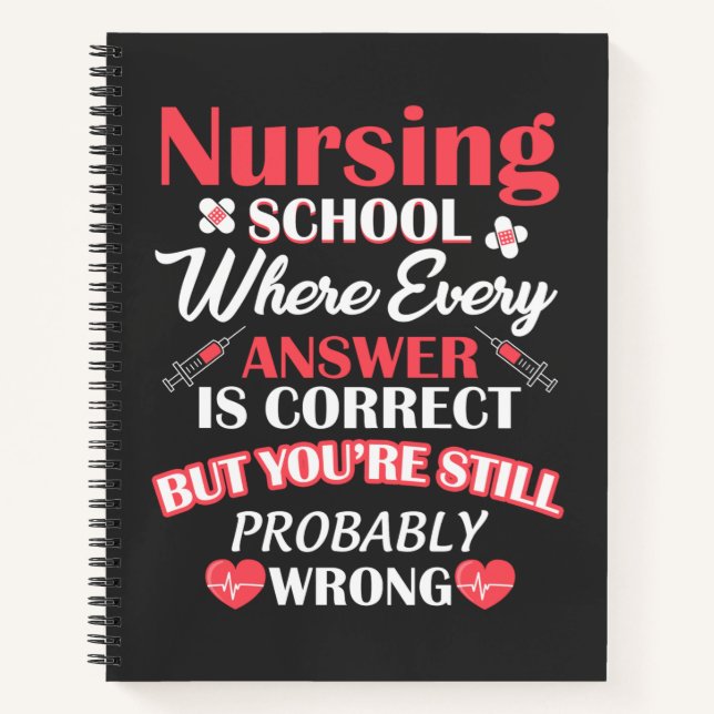 Nursing Life | Nursing School Student Notebook (Front)