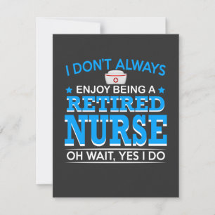 Nursing Life   Retired Nurse Thank You Card