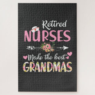 Nursing Life Retired Nurse The Best Grandmas Jigsaw Puzzle