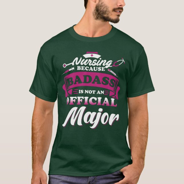 Nursing Major retro T-Shirt (Front)