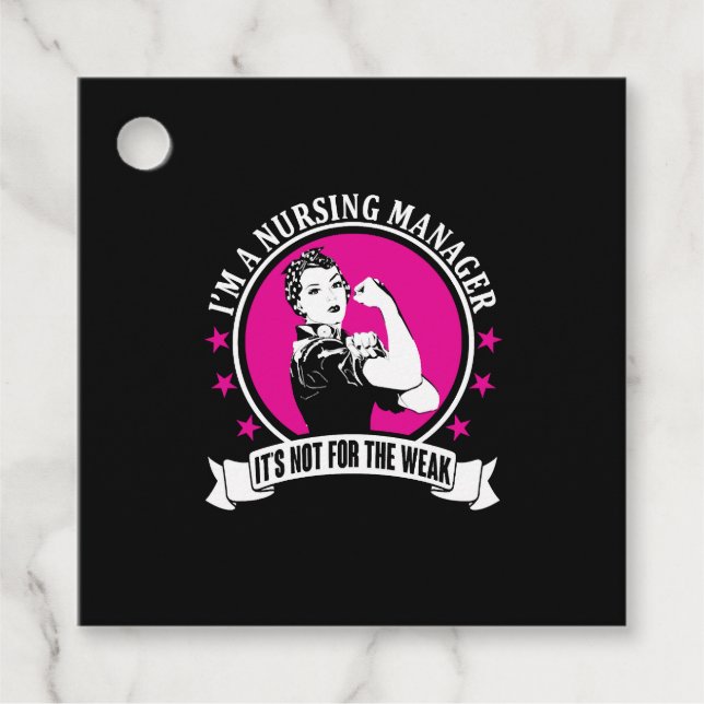 Nursing Manager Favour Tags (Front)