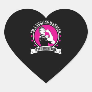 Nursing Manager Heart Sticker