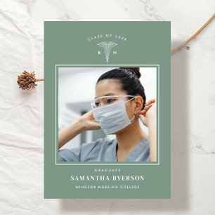 Nursing Medical Graduation Invitation Announcement