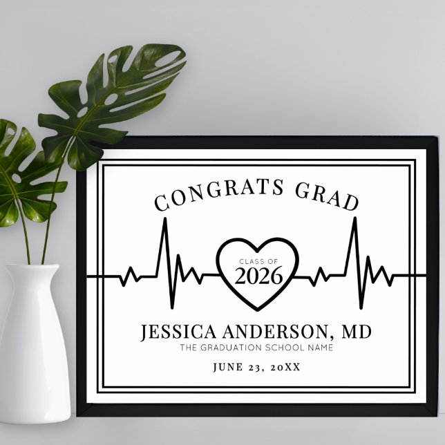 Nursing Medical School Graduation Welcome Sign (Medical School Graduation Sign)