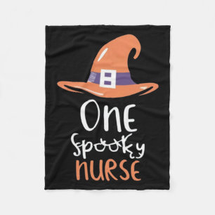 Nursing Paws and Halloween Claws - One Spooky Nurs Fleece Blanket