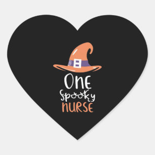 Nursing Paws and Halloween Claws - One Spooky Nurs Heart Sticker