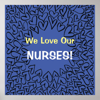 NURSING POSTERS ART Prints Love Our Nurses