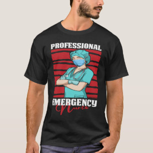 Nursing Professional Caretaker Hospital Emergency T-Shirt