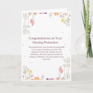 Nursing Promotion Congratulations Card