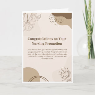 Nursing Promotion Congratulations Card