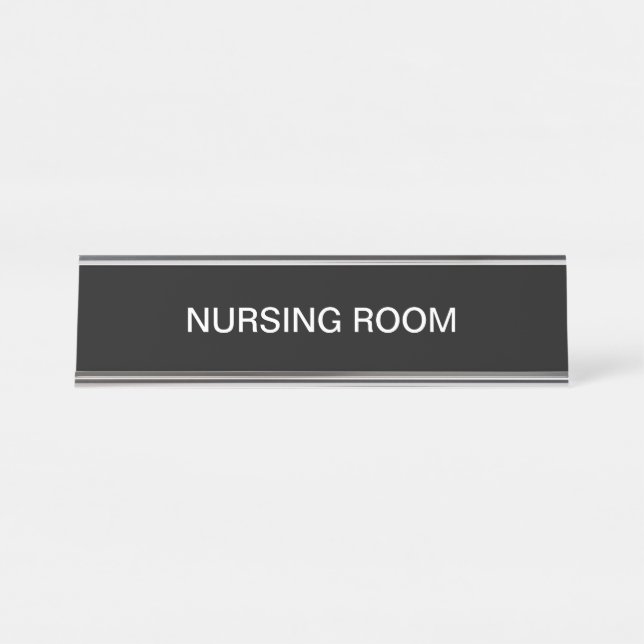 Nursing Room Desk Name Plate (Front)