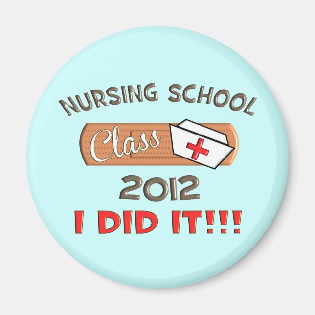 Nursing School 2012 Graduation Magnet (Front)
