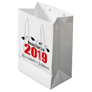 Nursing School 2019 Graduation Gift Bag (Red Caps)